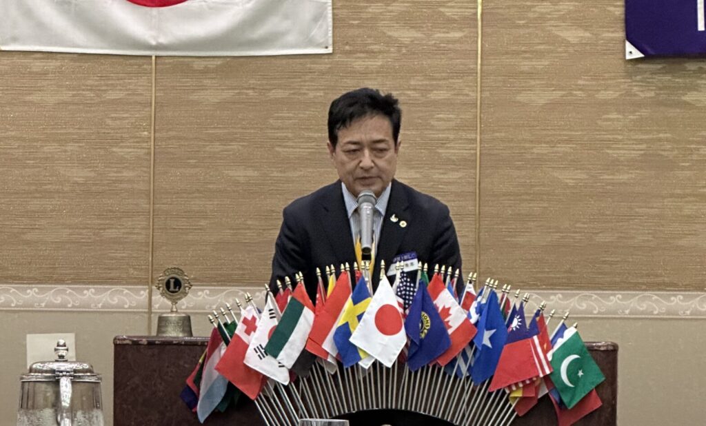 会長L吉増浩志の挨拶 スローガン 原点回帰　いまこそ　W e sarve